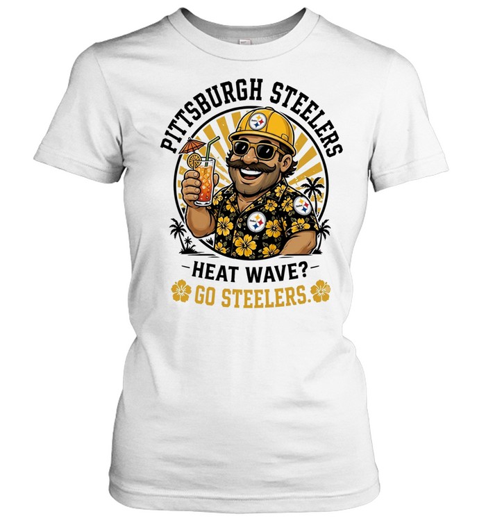 Pittsburgh Steelers heat wave beach vibes mascot Women T-Shirt