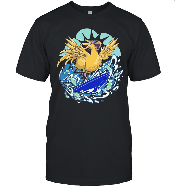 Pop Culture Wizard Surfing Bird Unisex T-Shirt