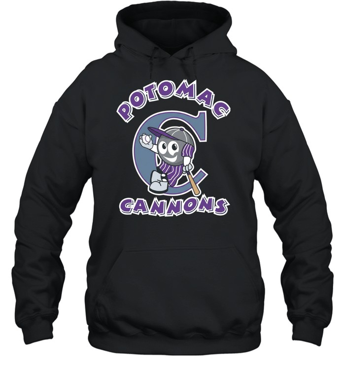 Potomac Cannons Baseball Minor League Team Logo Mascot Character Hoodie