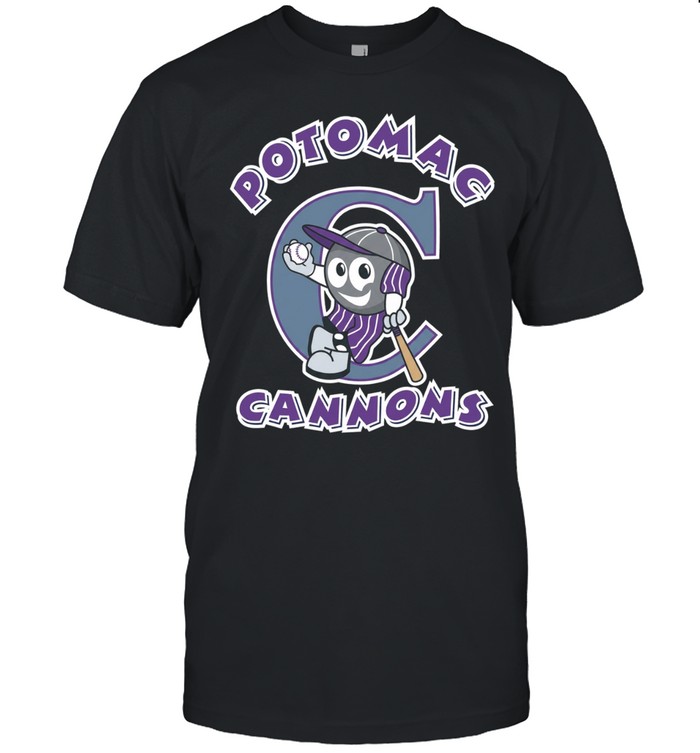 Potomac Cannons Baseball Minor League Team Logo Mascot Character Unisex T-Shirt