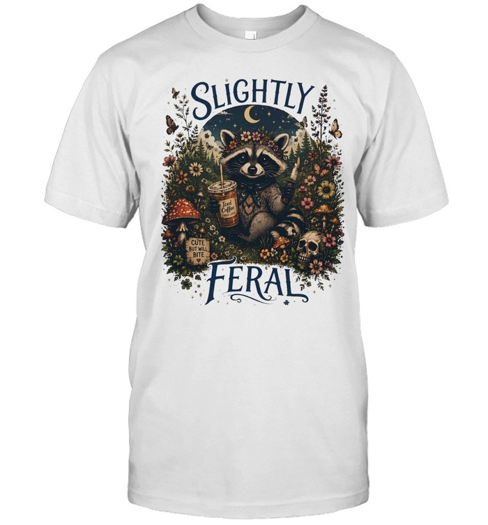 Raccoon sitting slightly feral Unisex T-Shirt