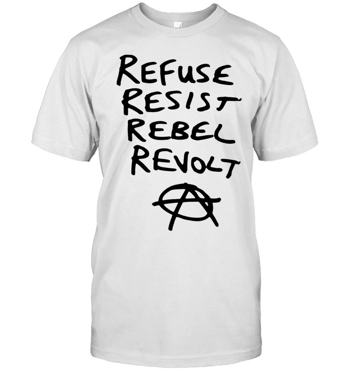 Refuse resist rebel revolt anarchy symbol Unisex T-Shirt