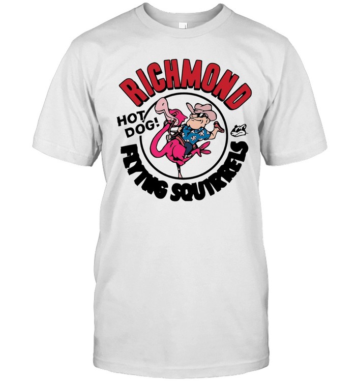 Richmond Flying Squirrels hot dog flamingo Unisex T-Shirt