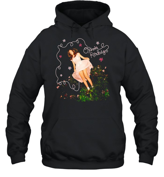 Rodrigo floral script Hoodie
