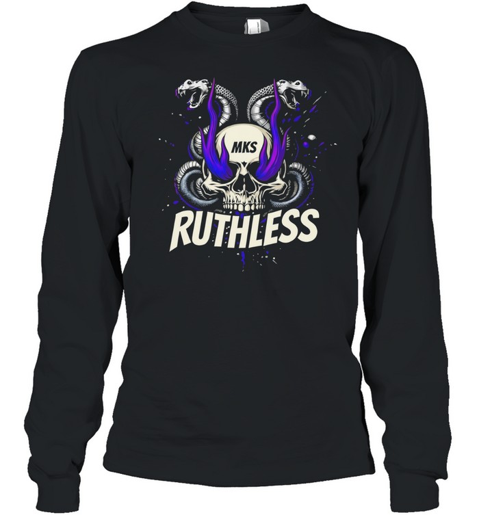 Ruthless Skull and Snakes gothic Long Sleeve Tee