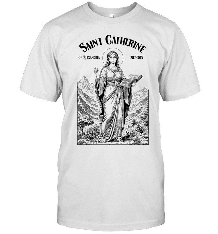 Saint Catherine of Alexandria holding book religious Unisex T-Shirt