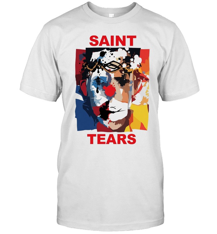 Saint tears abstract art clown portrait Unisex T-Shirt