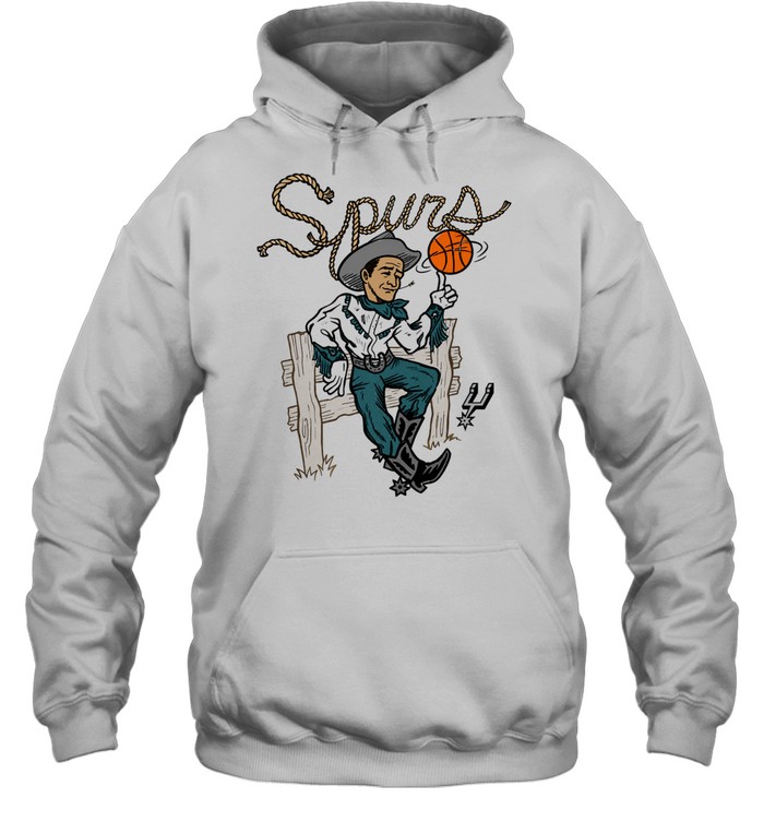 San Antonio Spurs Basketball Cowboy Vintage Hoodie