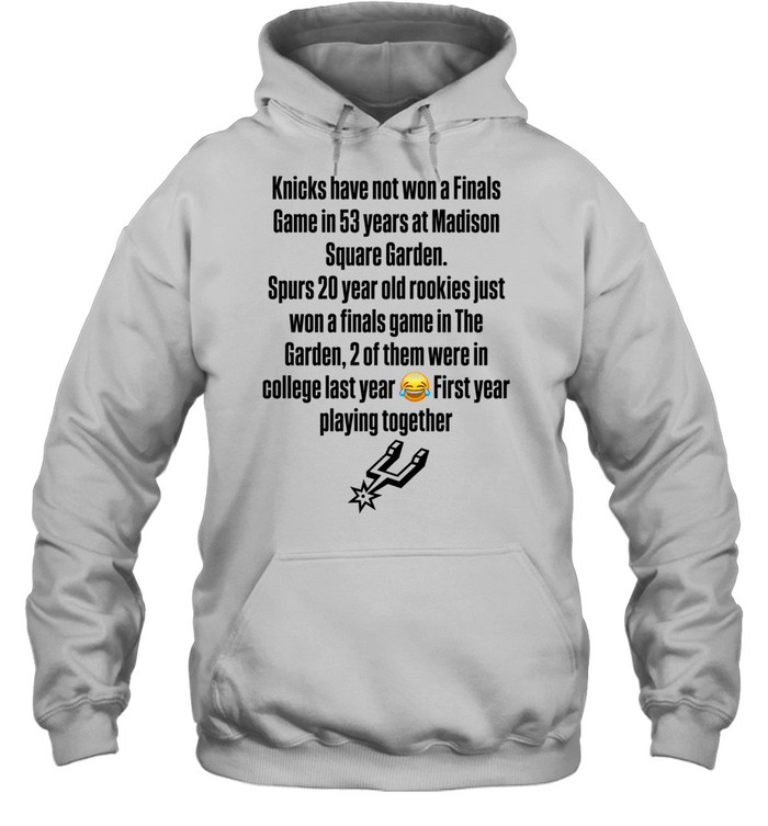 San Antonio Spurs Madison Square Garden Finals Win Streak 2026 Hoodie