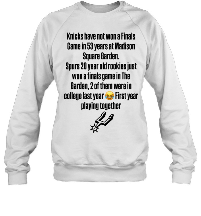 San Antonio Spurs Madison Square Garden Finals Win Streak 2026 Sweatshirt