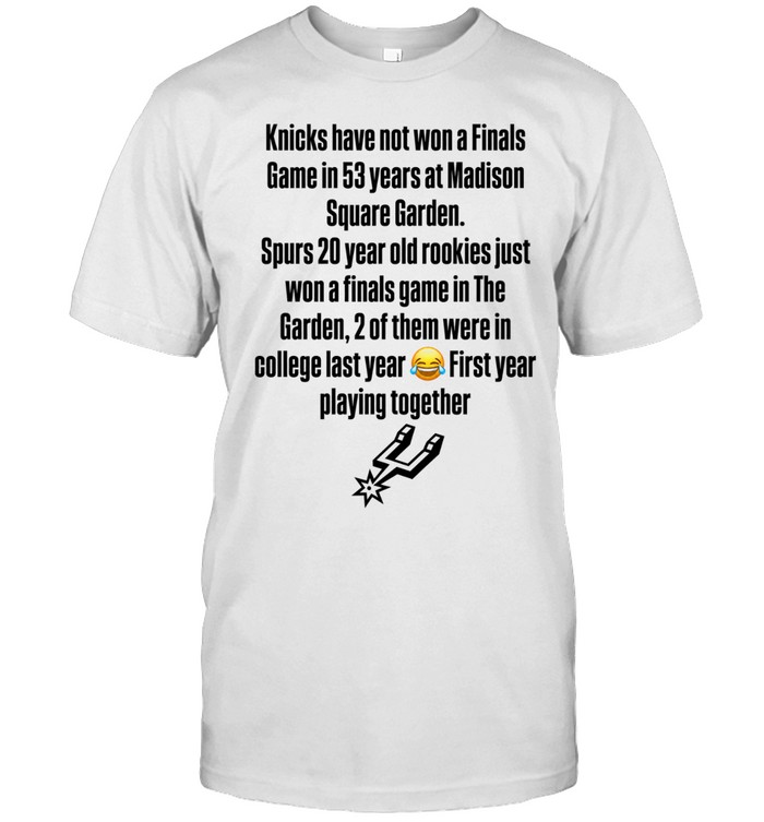 San Antonio Spurs Madison Square Garden Finals Win Streak 2026 Unisex T-Shirt