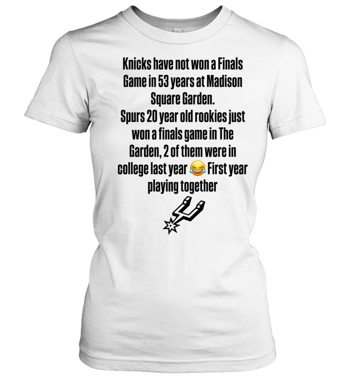 San Antonio Spurs Madison Square Garden Finals Win Streak 2026 Women T-Shirt