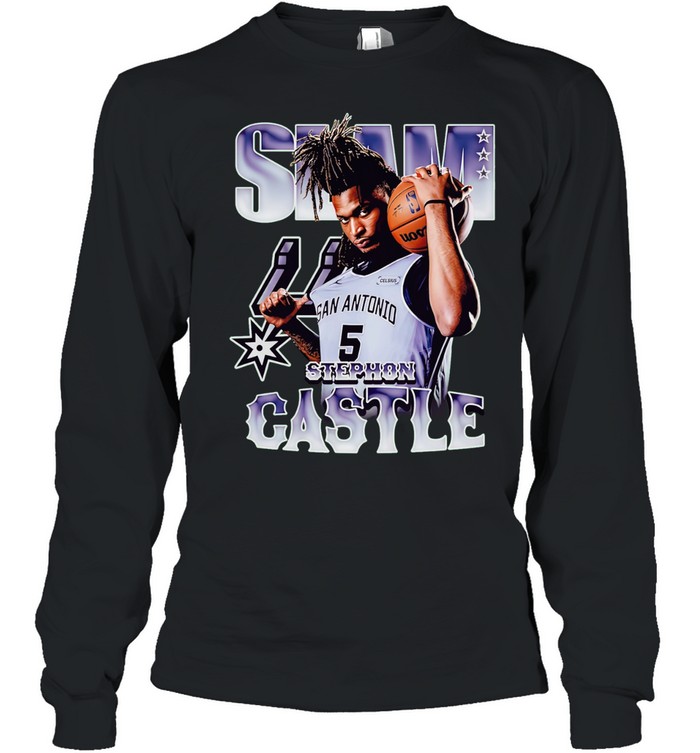 San Antonio Spurs Stephon Castle SLAM Remix Long Sleeve Tee
