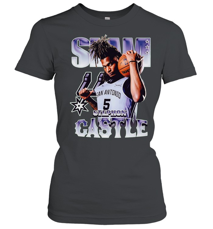 San Antonio Spurs Stephon Castle SLAM Remix Women T-Shirt