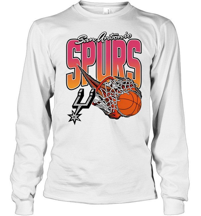 San Antonio Spurs Teal On Fire Long Sleeve Tee