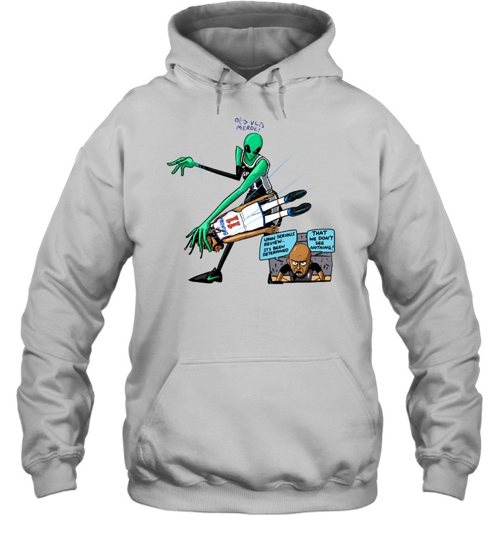 San Antonio Spurs Victor Wembanyama Alien vs New York Knicks Jalen Brunson Merde Comic Finals 2026 Hoodie