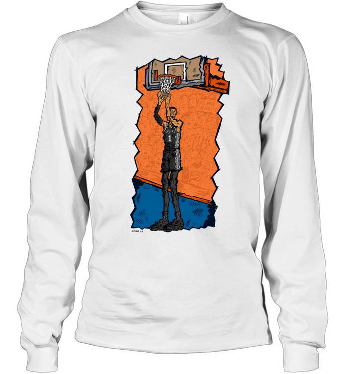 San Antonio Spurs Victor Wembanyama Game 03 Dunk Alien Who Doodle Long Sleeve Tee