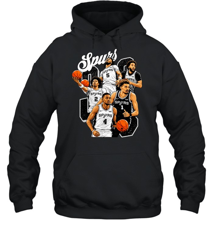 San Antonio Spurs Victor Wembanyama Stephon Castle Devin Vassell Vintage Bootleg Finals 2026 Hoodie