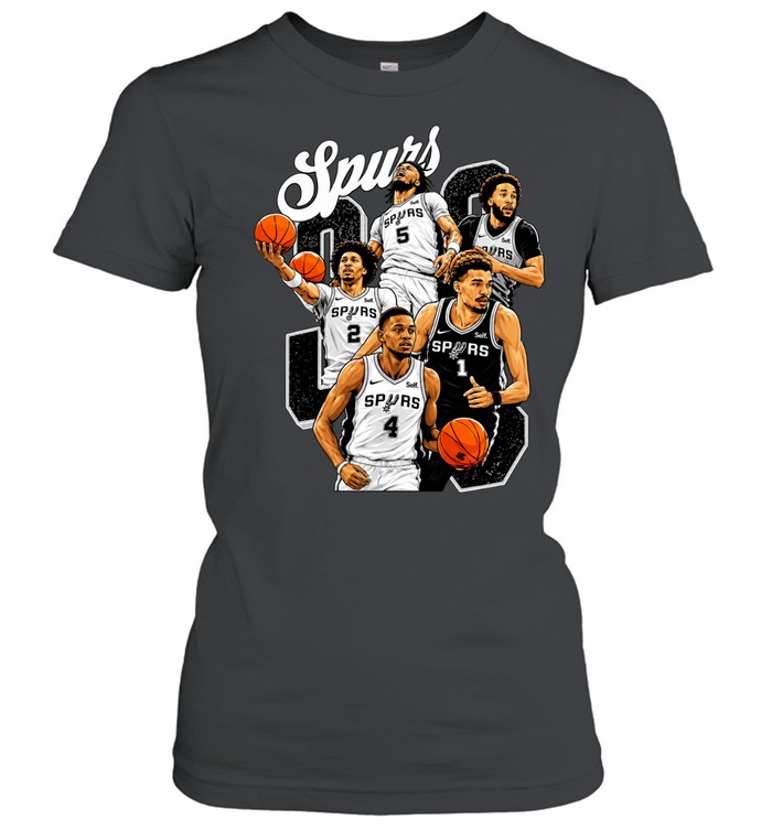 San Antonio Spurs Victor Wembanyama Stephon Castle Devin Vassell Vintage Bootleg Finals 2026 Women T-Shirt
