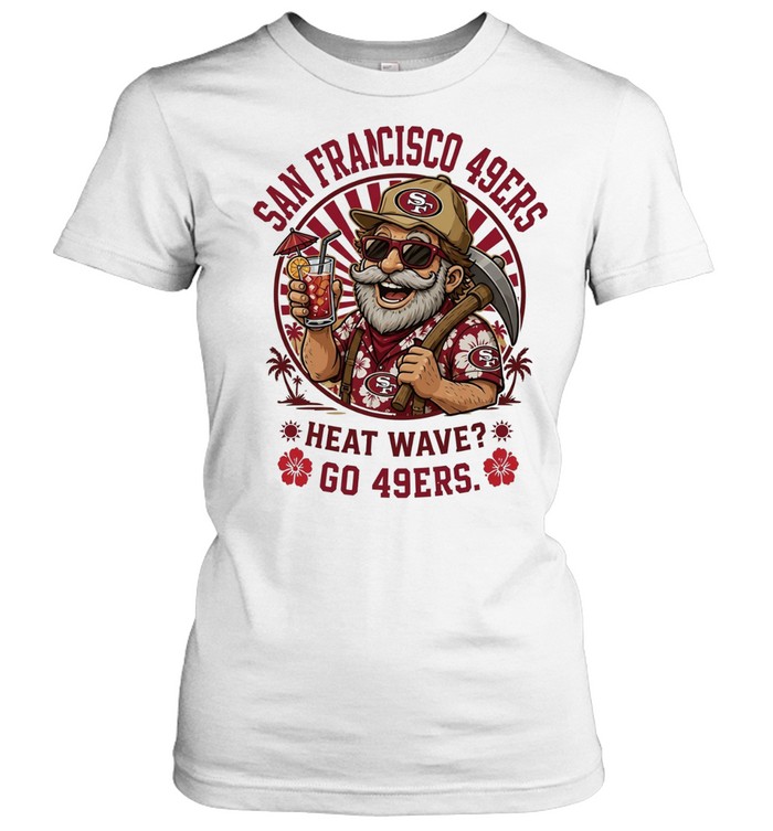 San Francisco 49ers heat wave beach vibes mascot Unisex T-Shirt
