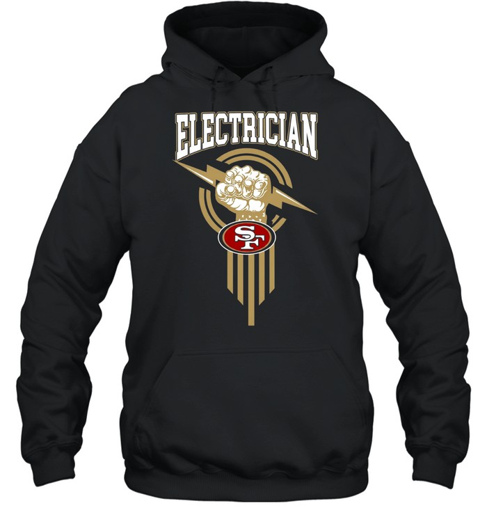 San Francisco 49ers x Electrician logo Hoodie