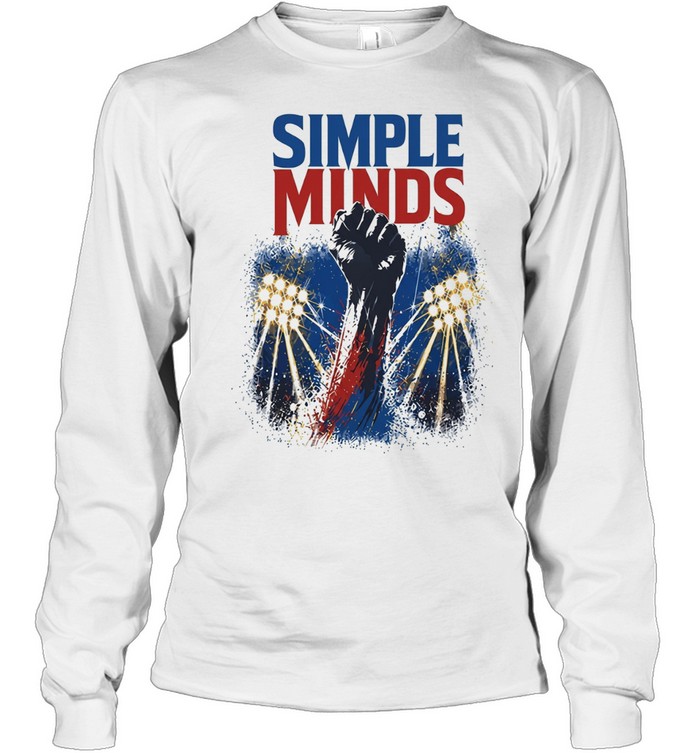 Simple minds stadium light revolution voices in the light Long Sleeve Tee