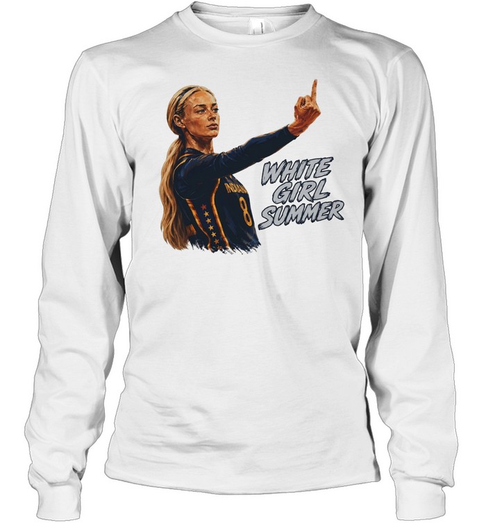 Sophie Cunningham Indiana Fever White Girl Summer Long Sleeve Tee