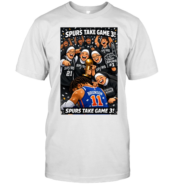 Spurs Nuns Celebrating Game 3 Win Over Jalen Brunson New York Knicks Unisex T-Shirt