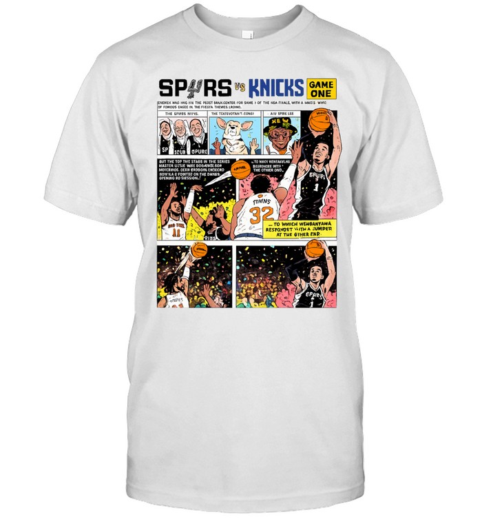 Spurs vs Knicks Game One comic Unisex T-Shirt