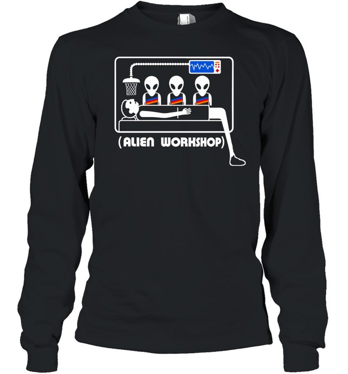Spurs Wemby Alien Work Long Sleeve Tee