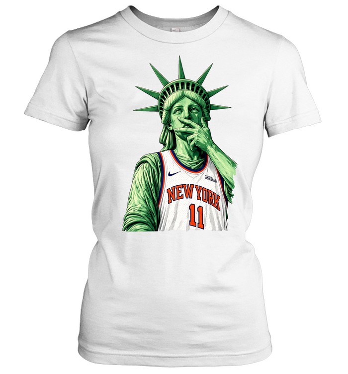 Statue of Liberty Jalen Brunson 11 Basketball Jersey Women T-Shirt