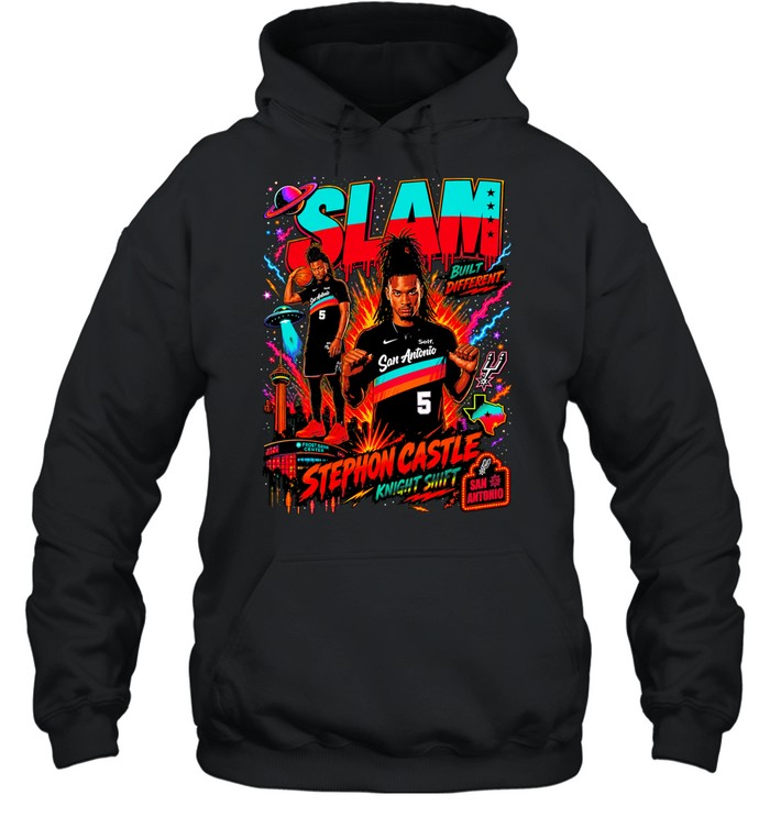 Stephon Castle Knight Shift San Antonio Spurs Basketball Slam Ufo Built Different Hoodie