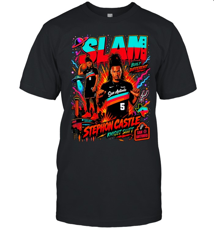 Stephon Castle Knight Shift San Antonio Spurs Basketball Slam Ufo Built Different Unisex T-Shirt