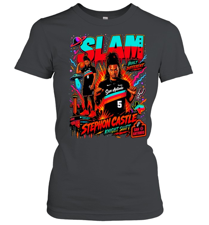 Stephon Castle Knight Shift San Antonio Spurs Basketball Slam Ufo Built Different Women T-Shirt
