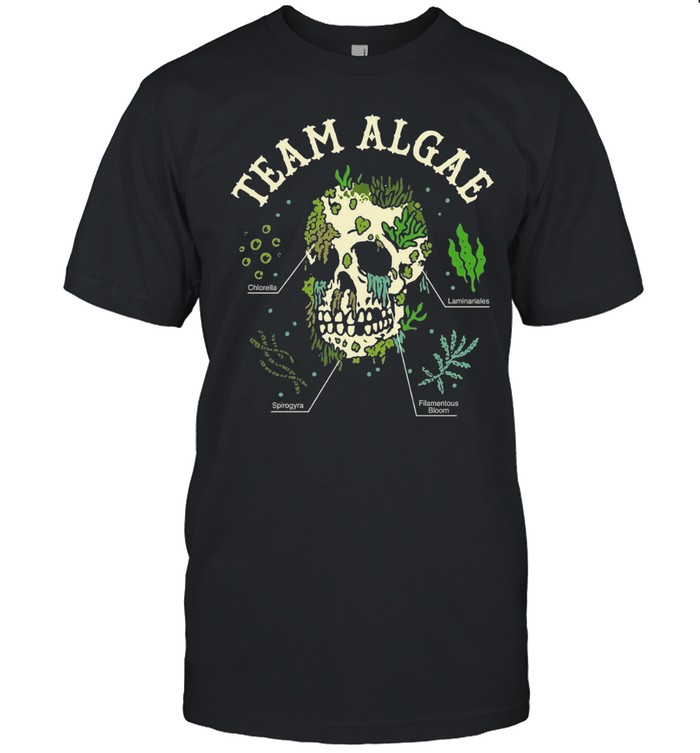 Team Algae Science Anatomy Skull Chlorella Spirogyra Unisex T-Shirt