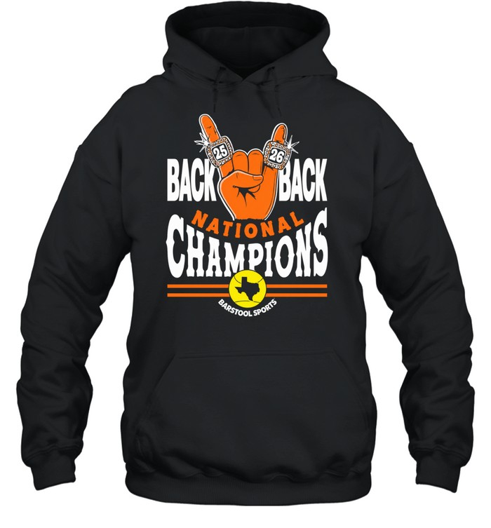 Texas Longhorns Back to Back Softball National Pocket Hoodie