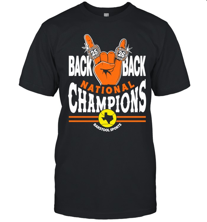 Texas Longhorns Back to Back Softball National Pocket Unisex T-Shirt
