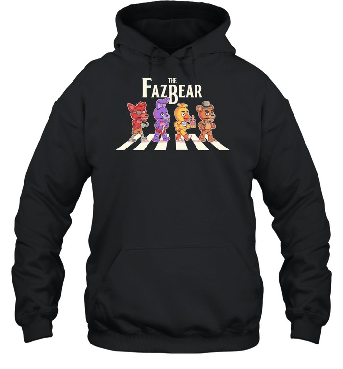 The Fazbear Foxy Bonnie Chica and Freddy crossing road Hoodie