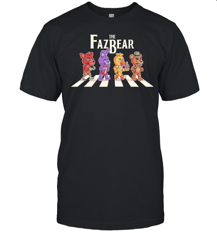 The Fazbear Foxy Bonnie Chica and Freddy crossing road Unisex T-Shirt