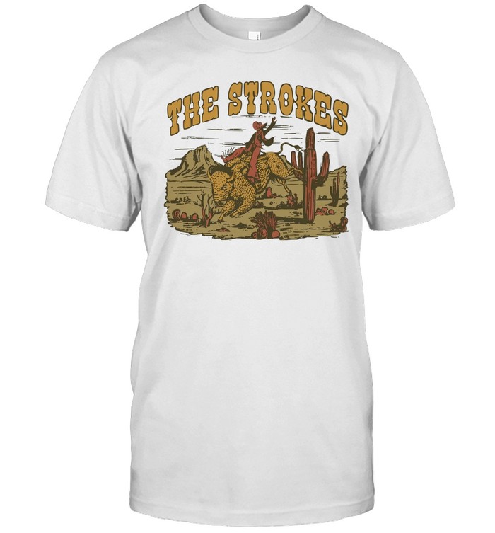 The Strokes cowboy riding buffalo desert Unisex T-Shirt