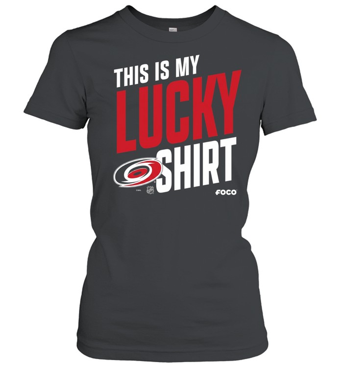 This is my lucky shirt Carolina Hurricanes team fan apparel andise Women T-Shirt