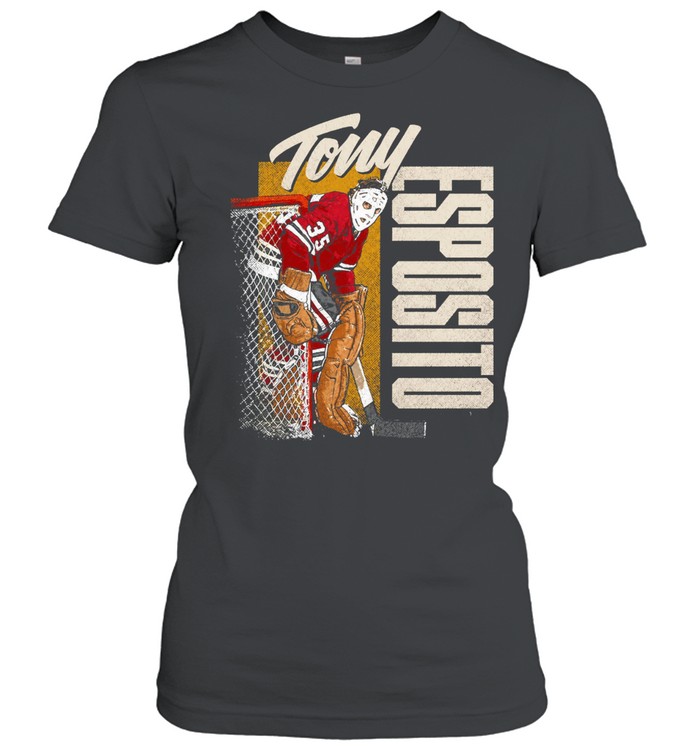 Tony Esposito Chicago Highlight Hockey Women T-Shirt