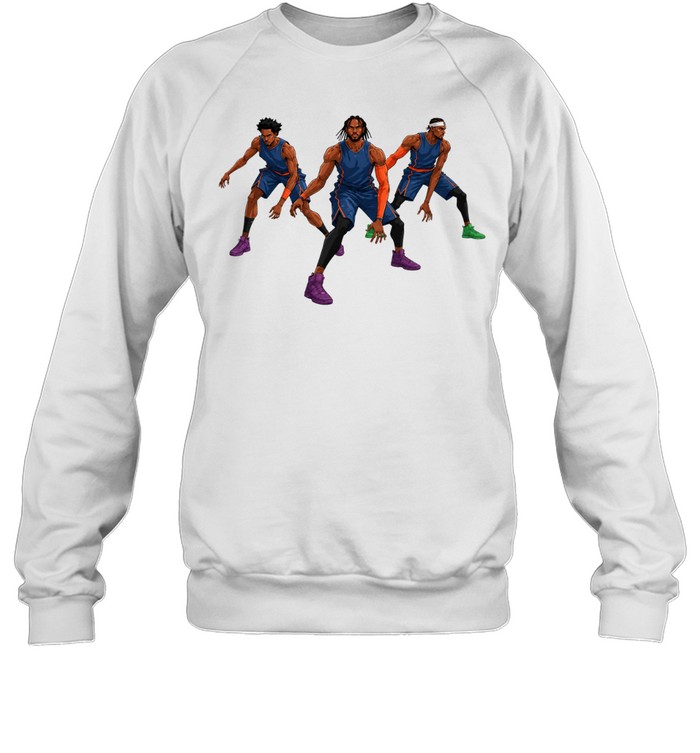 Triple Threat Defensive Stance Minimalist Geometric Sweatshirt