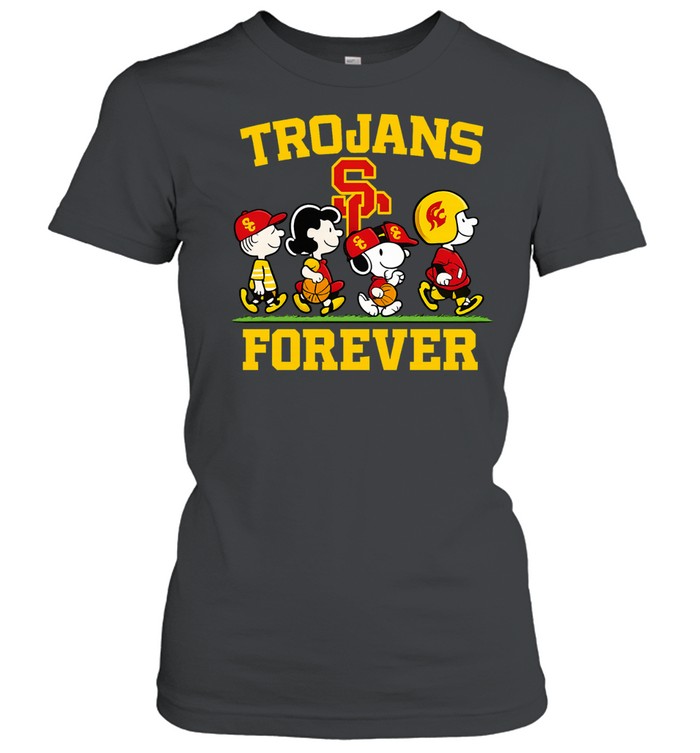 Trojans Forever Peanuts USC Trojans Snoopy Women T-Shirt