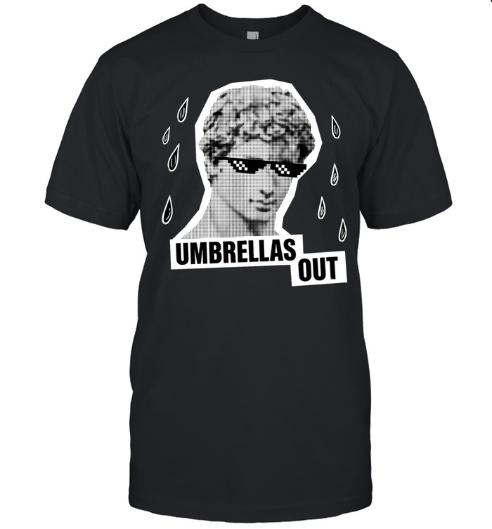 Umbrellas out Statue head Unisex T-Shirt
