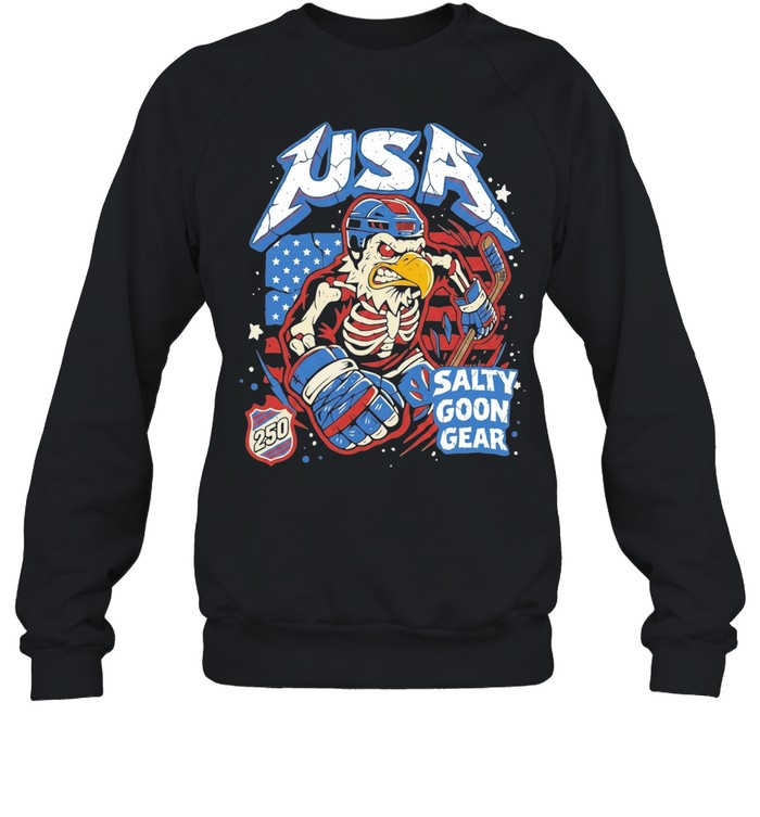 USA skeleton eagle 250 salty goon gear vintage Sweatshirt