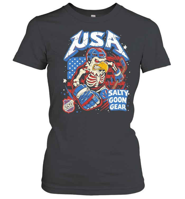 USA skeleton eagle 250 salty goon gear vintage Women T-Shirt