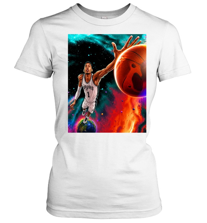 Victor Wembanyama Cosmic Dunk San Antonio Spurs Women T-Shirt