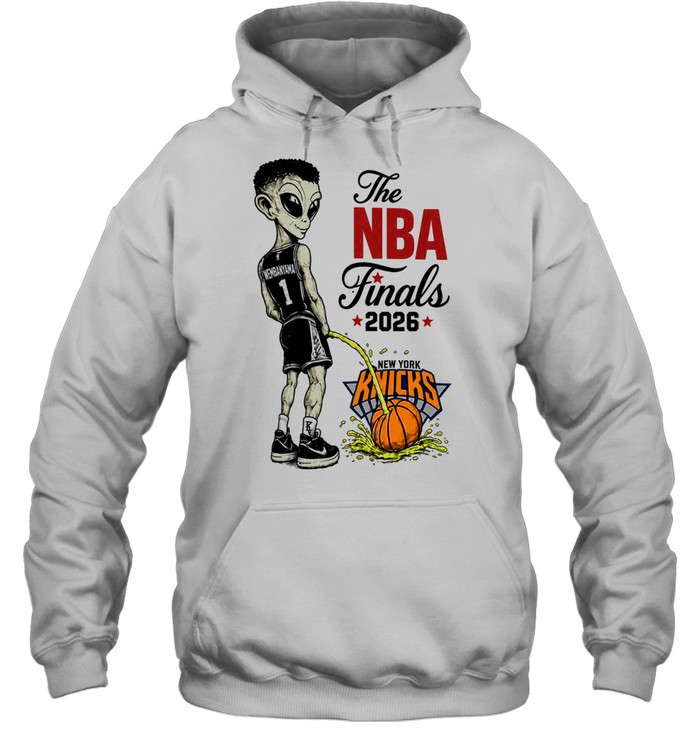 Victor Wembanyama Peeing On Alien Cartoon Anti Knicks Finals 2026 Hoodie