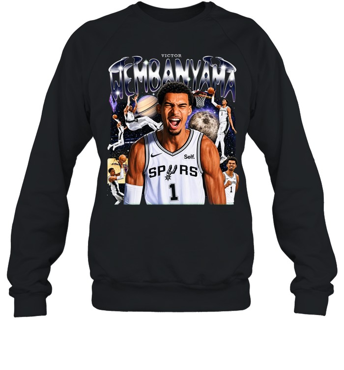 Victor Wembanyama San Antonio Spurs Alien Vintage Bootleg Graphic Finals 2026 Sweatshirt